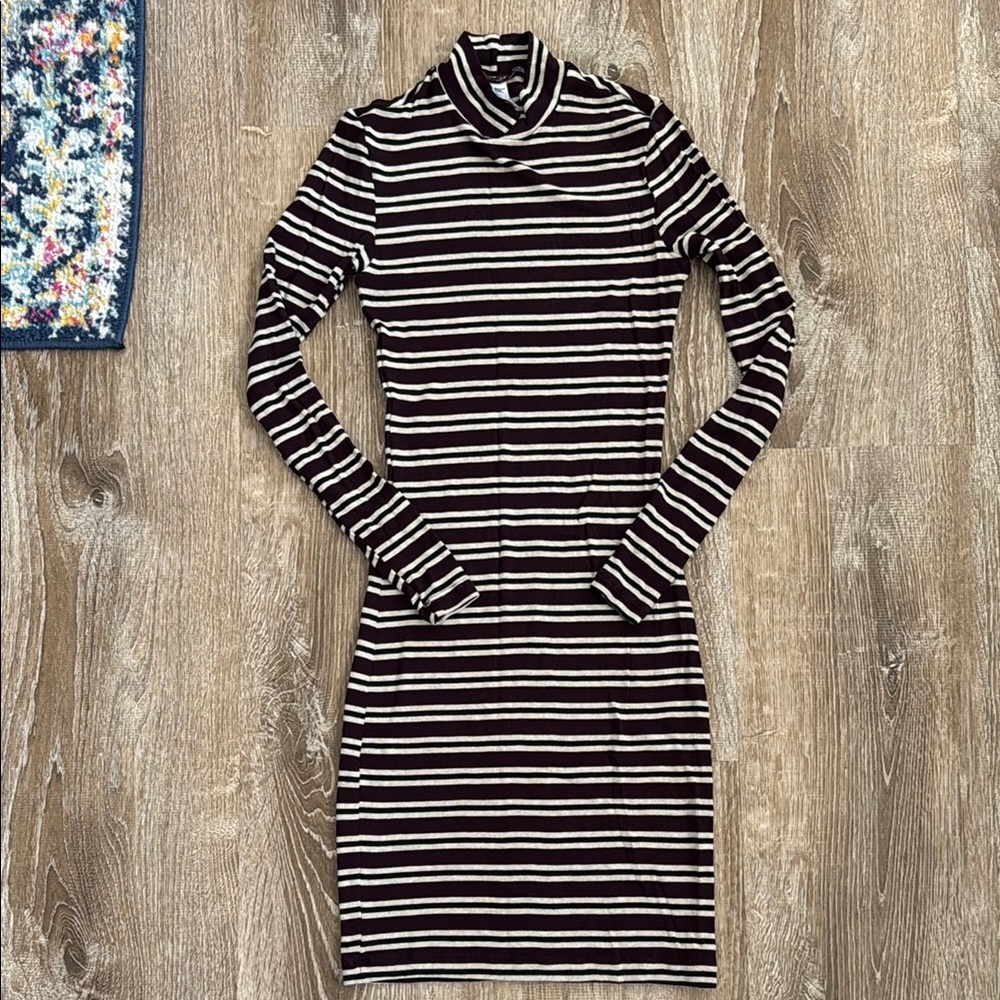 American Apparel body on striped knit dress